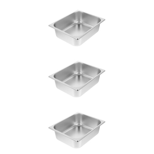 3Pièces Plat À Buffet Métal Argenté Pour Snacks