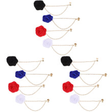 12Pièces Corsages Faux Fleurs Accessoire Broche Costume Coloré