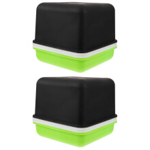 2Pièces Plateau Germination Plastique Noir Culture Mini