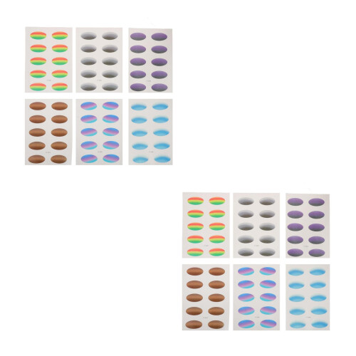Autocollants Yeux Temporaire Gradient