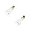 2Pièces Accessoire Trompette Mute En ABS Argent Pratique Et Durable 1