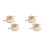4Pièces Miniature Bois Sans Odeur Décor Rustique Marron 1