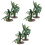 6Pièces Modèles Mini Arbres Simulation Pour Artisanat DIY 1