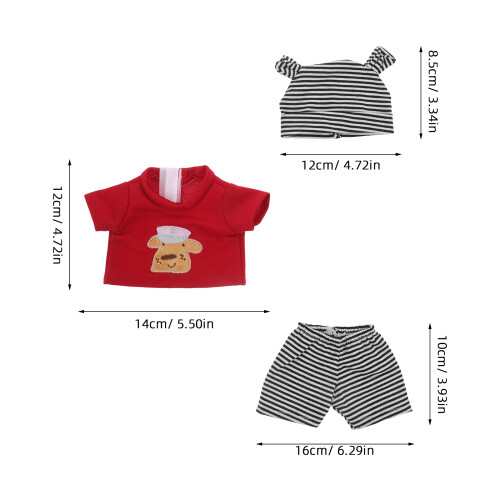 3Ensembles Vêtements Doux Coton Pour Jeu Décoratif 1