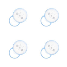 4Pièces Boîte De Rangement En PP Pour Bébé Portable