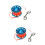 2Sets Technical Diving Finger Spool Blue Lightweight Aluminum Reel 8