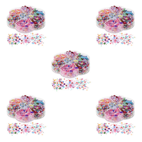5Pièces Paillettes Colorées Pour Couture Décoration