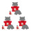 3Ensembles Vêtements Doux Coton Pour Jeu Décoratif 9