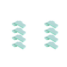16Pièces Bloc Ongles Vert En Mousse Durable
