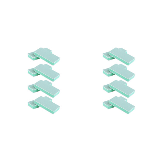 16Pièces Bloc Ongles Vert En Mousse Durable