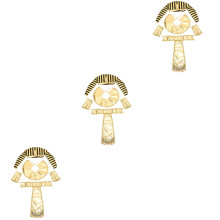 3Ensembles Accessoires De Cosplay Égyptien Dorés En Tissu Pour Fêtes