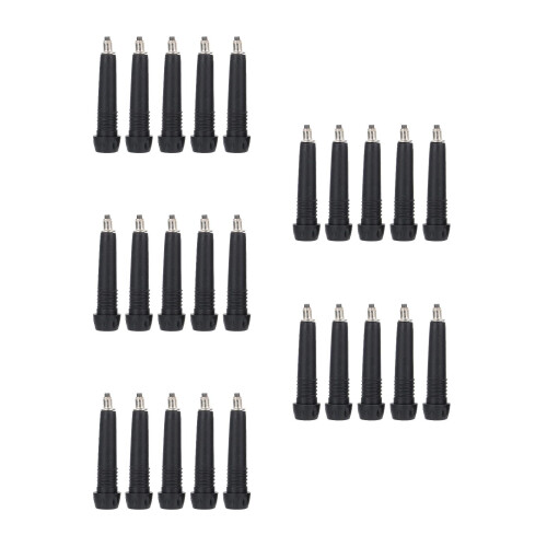 25Pièces Embouts Remplacement Bâtons Durable DIY Noir