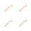 4Pcs Ergonomic Wood Pottery Shaping Tools Chocolate Tone for 8