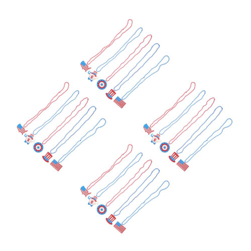 20Pièces Colliers Indépendance Usa En