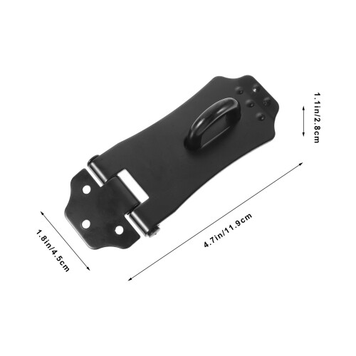 2Pièces Clasp Inoxydable Noir Pour Porte 1