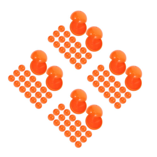 200Pièces Balles De Jeu Plastique Orange Réutilisables Pour