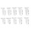 2000Pièces Tips Ongles Classe Plastique Transparent Slim DIY 11