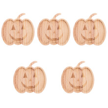 5Pièces Plateau En Bois Forme Pour Stockage Snacks Maison