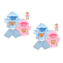 2Ensembles Tenues Ours En Tissu Coloré Pour , Hoodie Et Pantalon
