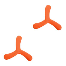 2Pièces De Sport Eva Orange Boomerangs Pour Enfants
