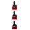 3Pièces Inverseur Puissance Auto 12V À 220V Multi, Compact ABS 1
