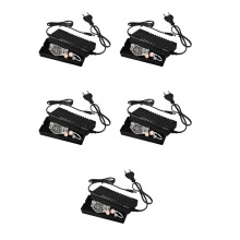 5Pièces Boîte Argent Chargeur Factice Noir Sécurisé