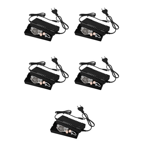 5Pièces Boîte Argent Chargeur Factice Noir Sécurisé