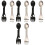 8Pcs Lightweight Outdoor Spork Fork Spoon Combo Assorted 1