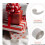 6Rolls Self-Adhesive Diamond Strap Silver Ribbon for Craft Supplies 4