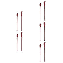 10Pièces Sticks Bois Rouge Bouddhiste Décor Temple