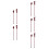 10Pièces Sticks Bois Rouge Bouddhiste Décor Temple 1