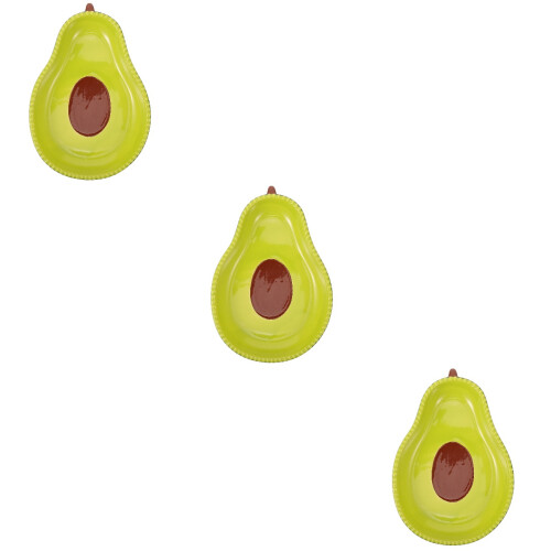 3Pièces Plats Dessert Céramique Avocat Vert Clair Pour
