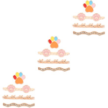 12Pièces Charms Mini Bracelet Montre Anneaux Décoration Colorée