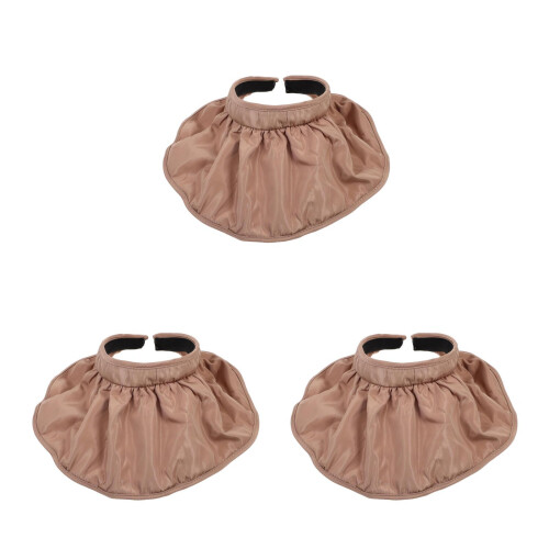 3Pièces Casquette Large Café Polyester Chapeau Estival