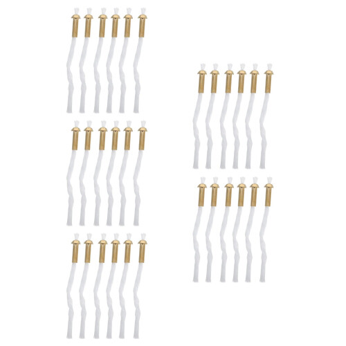 30Pièces Mèches Remplacement Coton Pour Lampe Huile Alliage