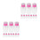 20Pièces Distributeurs Pression Roses Pour Voyage 4
