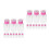 20Pièces Distributeurs Pression Roses Pour Voyage 5