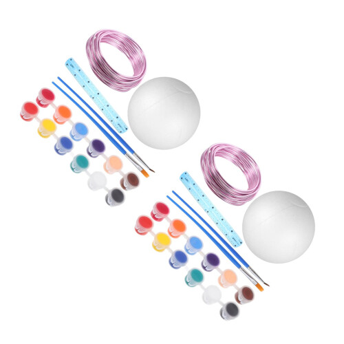 2Ensembles Globe En Mousse Pour Projets Artistiques Enfants
