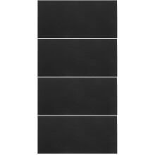 4Pièces Plaques Acryliques Noires Pour Créations Artisanales