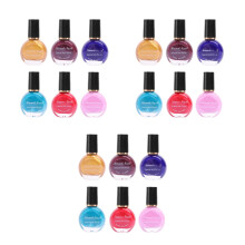 18Pièces Vernis Gel Nail Stamping Variées Femme
