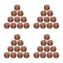 40Pièces Boulettes De Bœuf Faux En PVC Décor Cuisine Marron Clair