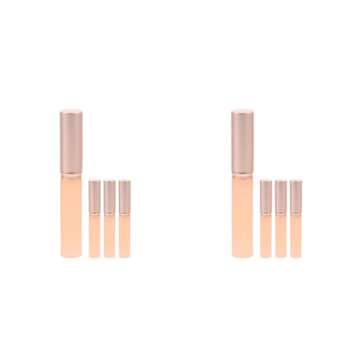 8Pièces Brosse Rose Portable Pour Gloss Et Correcteur