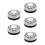 5Pièces Couvercle De Fourche Aluminium Argenté Protection Durable 1