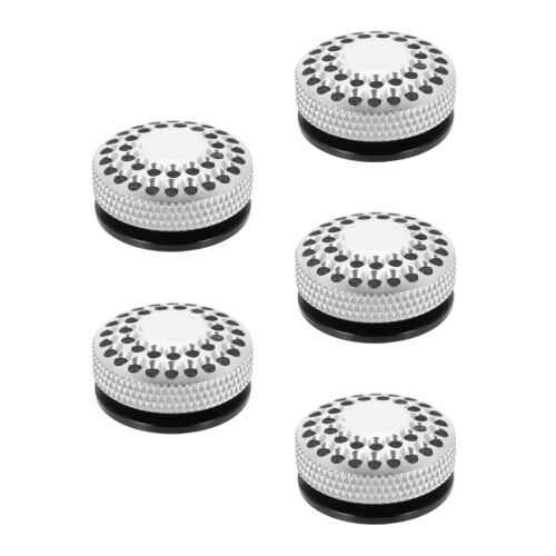 5Pièces Couvercle De Fourche Aluminium Argenté Protection Durable