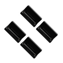 4Pièces Harmonica C 10 Trous Métal Noir Portable Pour Débutants
