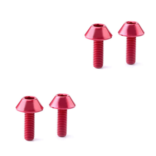 8Pièces Vis Cyclisme Aluminium Accessoire Décoratif