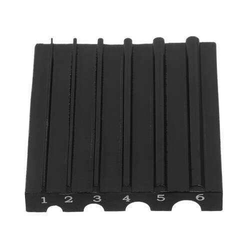 2Pièces Outil Cuir Acier Noir Guide Aiguiseur Bricolage 1