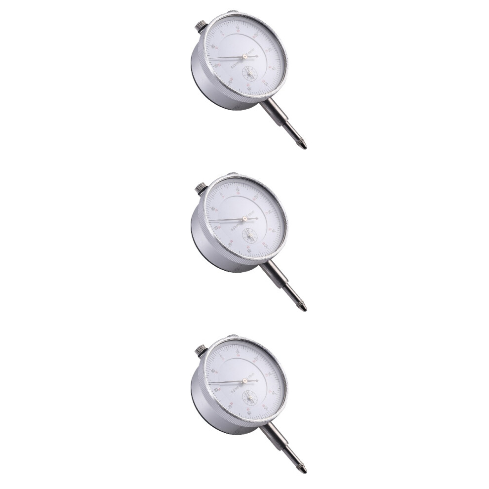 3Pcs Stainless Steel Dial Gauge Mechanical Accurate Measurement Tool 3703416364793