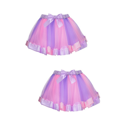 2Pièces Tutu Fille Polyester Princesse Ballet Enfant