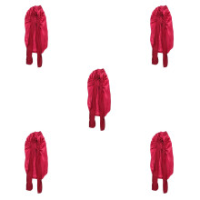 5Pièces Bonnet Long Satin Soie Pour Rouges Élégant